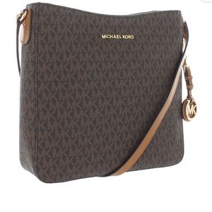 Michael Kors Jet Set Large Brown Messenger Bag